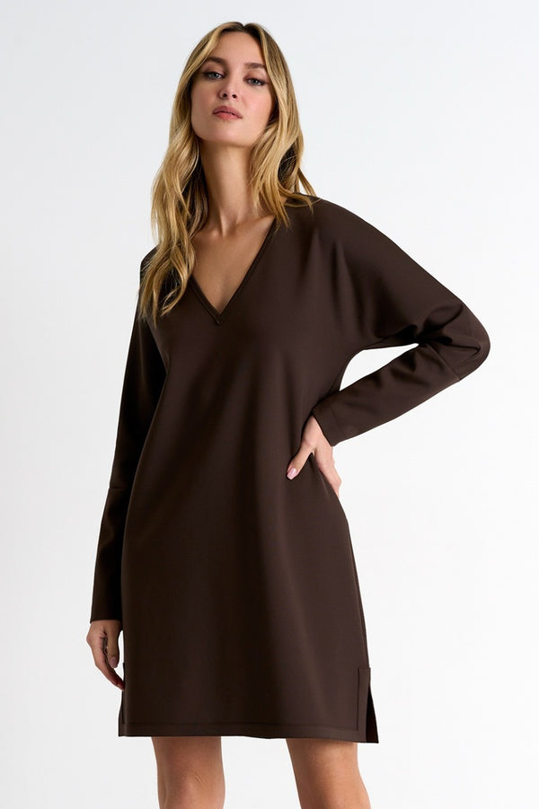 Shan Sofia V-neck mini dress